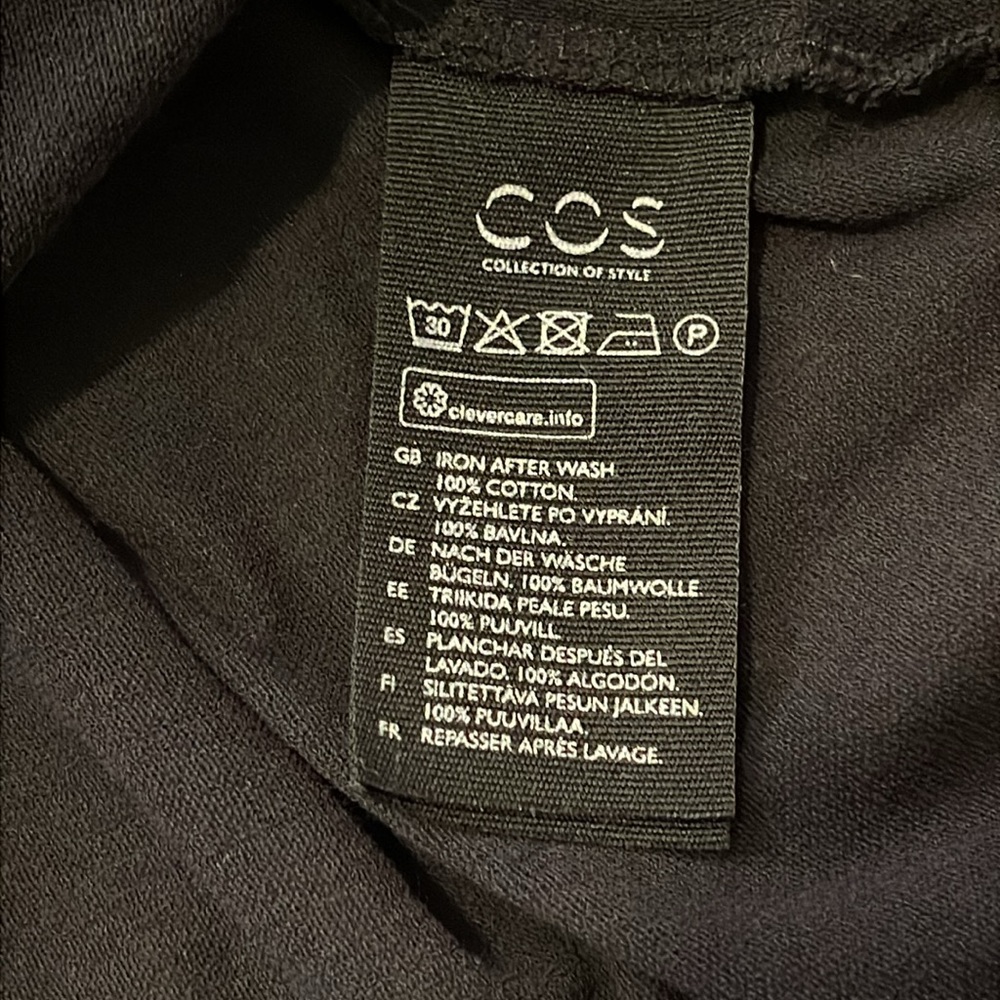 COS Cowl Neck Cotton Dress - Picture 8 of 10